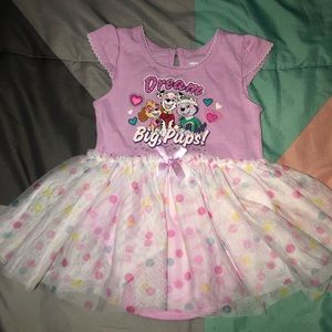 Paw patrol girl tutu one piece dress